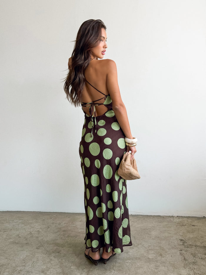 Mint Chocolate Halter Dress - Stitch And Feather
