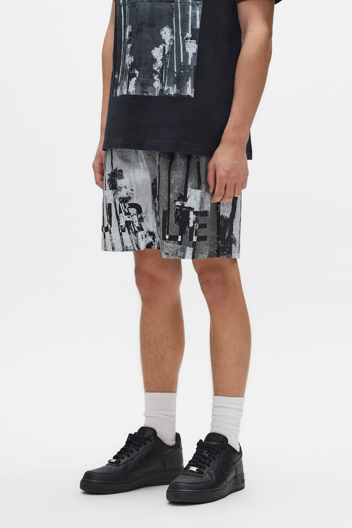 Mirage All Around Short Swimwear with elastic waistband and flat drawcord in woven polyester.