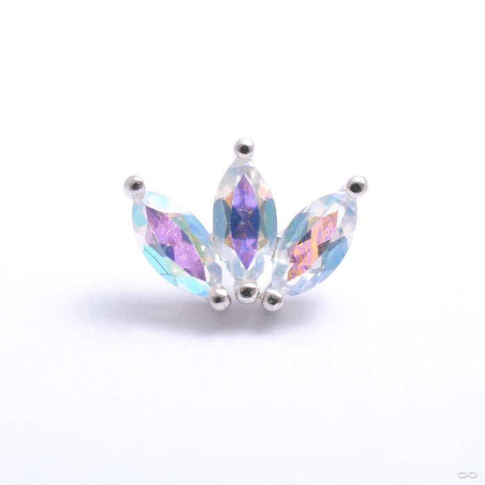 14k White Gold / Mercury Mist Topaz