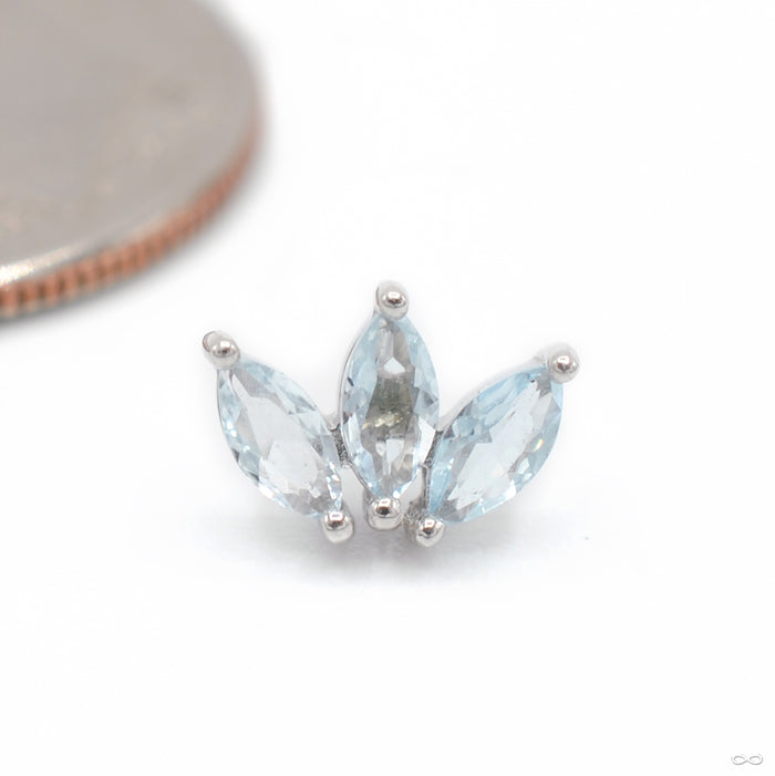 14k White Gold / Sky Blue Topaz
