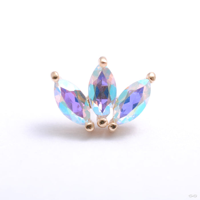 14k Yellow Gold / Mercury Mist Topaz