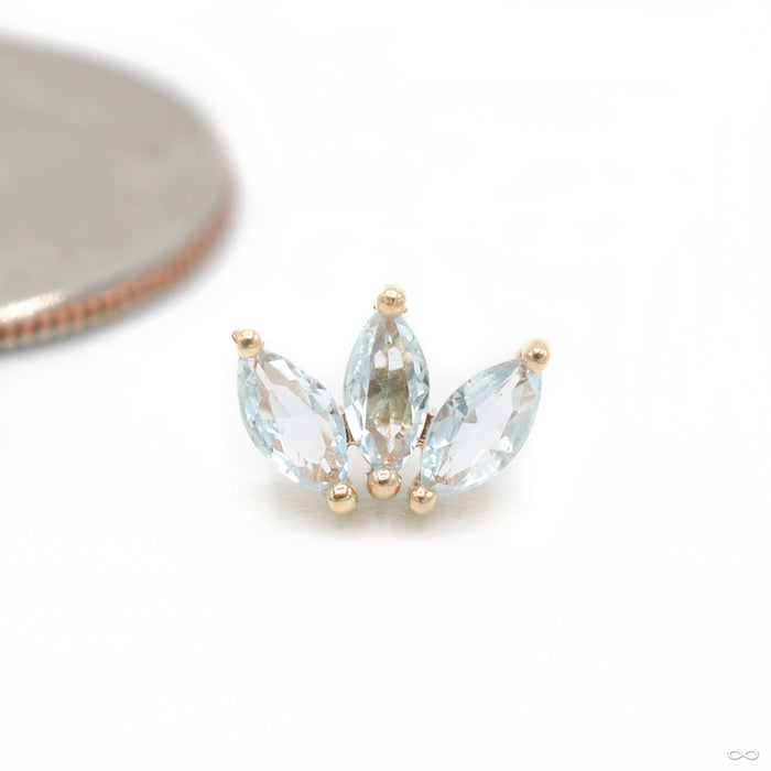 14k Yellow Gold / Sky Blue Topaz