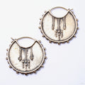 Moirai Earrings from Maya Jewelry in brass