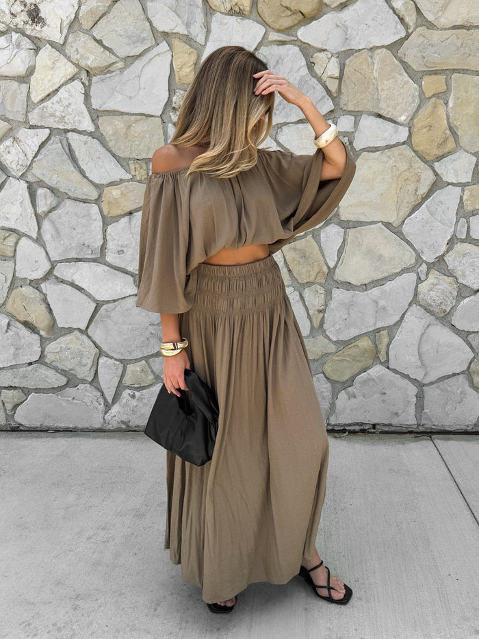 Mona Smocked Maxi Skirt - Stitch And Feather