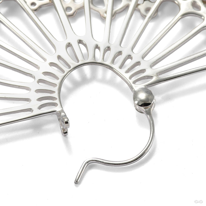 Monarch Hoop Earrings from Tawapa open detail