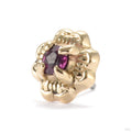 Monarch Press-fit End in Gold from Sacred Symbols with ruby
