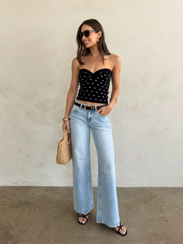 Monroe Mid Rise Jeans - Stitch And Feather