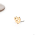 Moon And Star Press-fit End in Gold from Leroi in yellow gold
