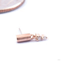 Mumble Press-fit End in Gold from Pupil Hall in rose gold with diamond
