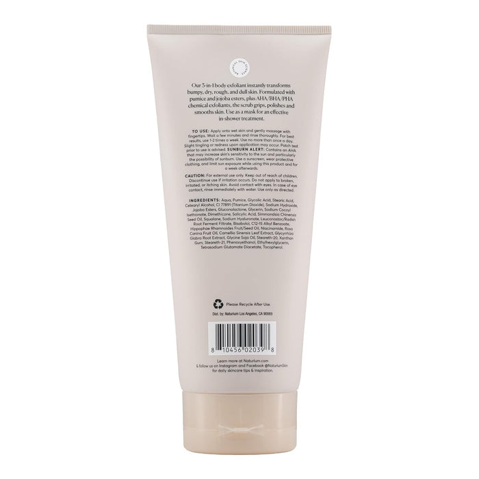 Naturium KP Body Scrub & Mask for Keratosis Pilaris, Bump Eraser Shower Scrub & Exfoliator for Skin, 8 oz