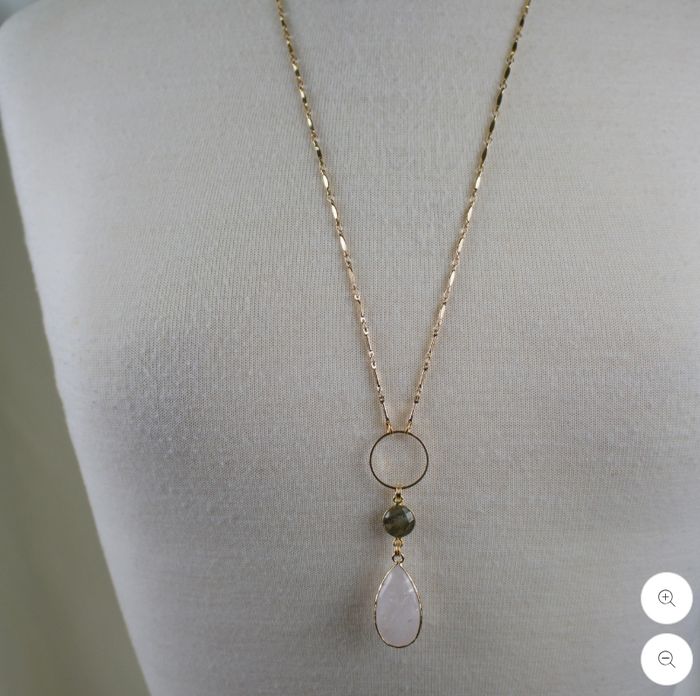 Necklace | Cherice // Quartz & Labradorite
