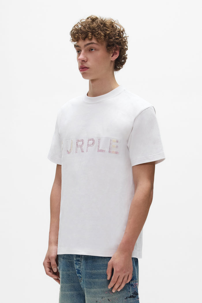 Needle Punch Tee in heavyweight jersey, regular fit, made from 100% cotton.