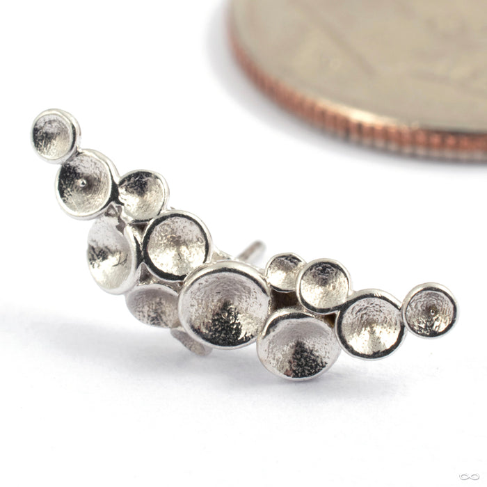 Neptune Press-Fit End in Gold from Tawapa in white gold