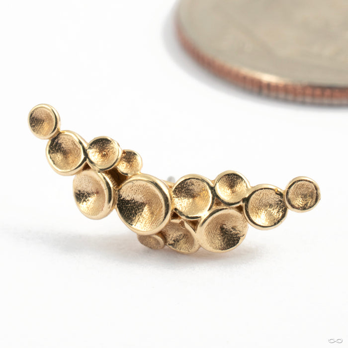 Neptune Press-Fit End in Gold from Tawapa in yellow gold