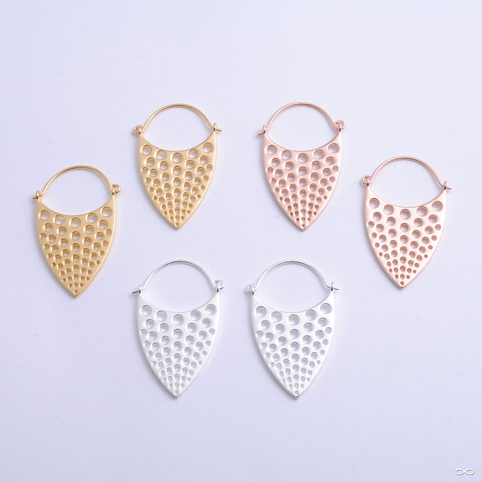 Nirvana Earrings from Tether Jewelry in assorted materials