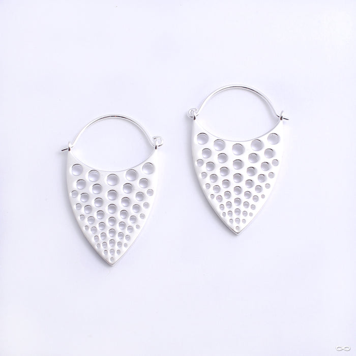 Nirvana Earrings from Tether Jewelry in silver-plated brass