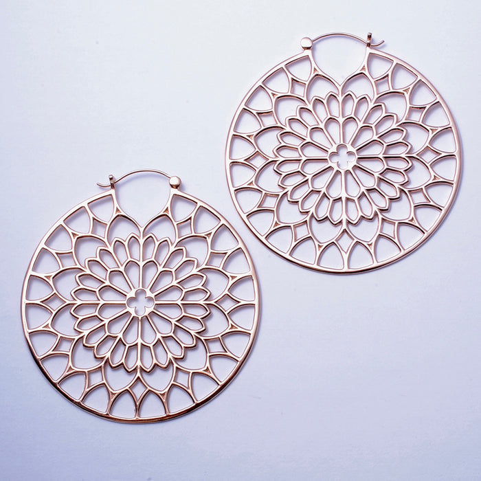 Notre Dame Earrings from Tawapa in Rose Gold