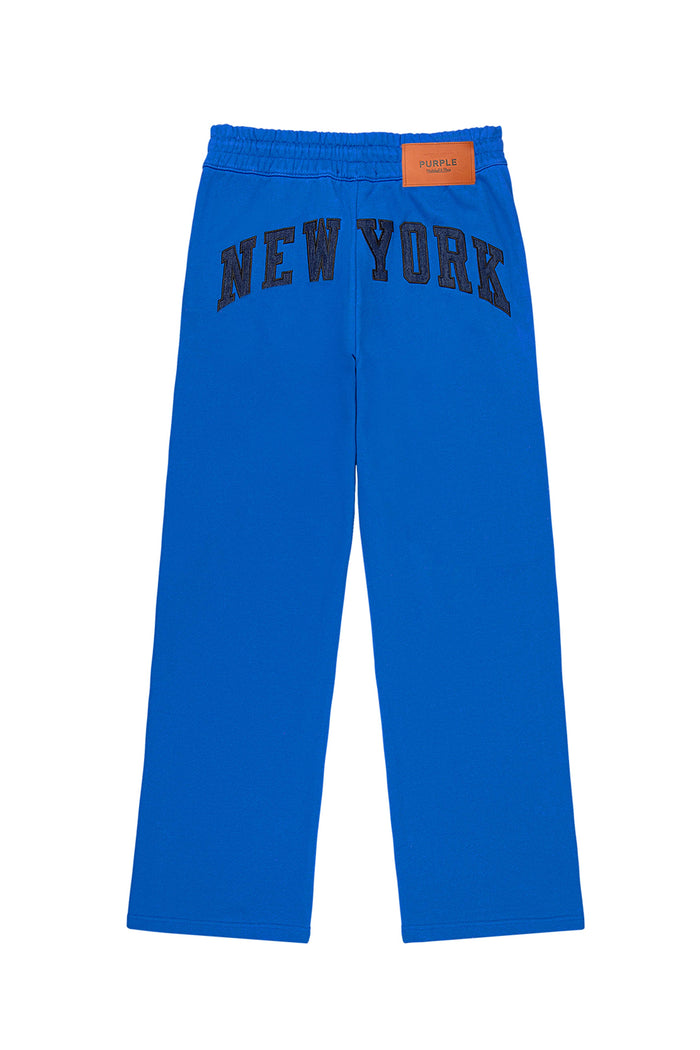 NY Knicks Snap Pants with snap buttons, elastic waistband, and embroidered graphics