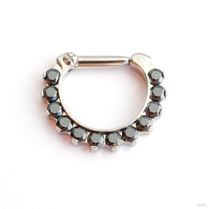 Odyssey Clicker with Faceted Gems from Industrial Strength with Black CZ