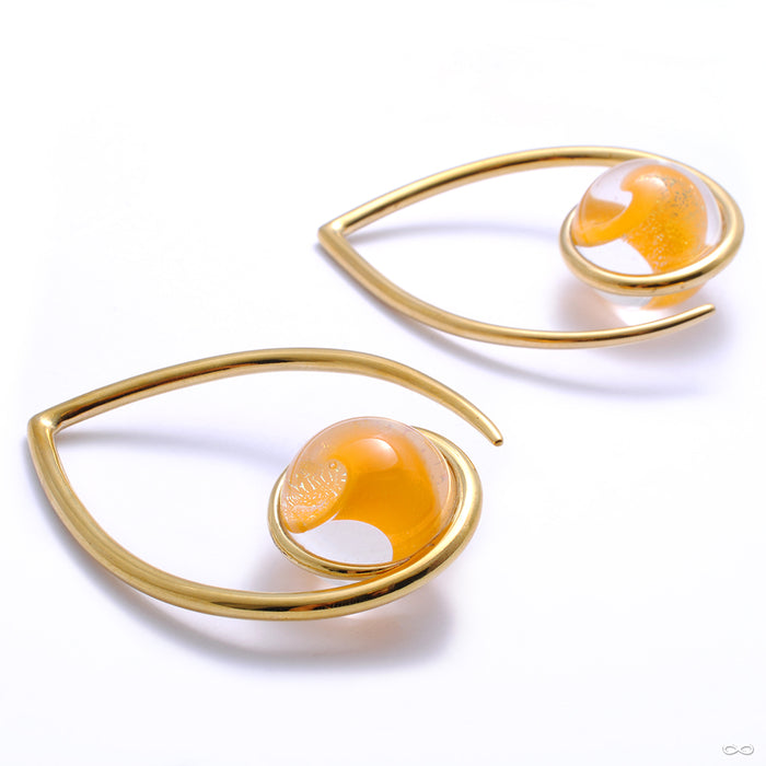 Orb Weights from Gorilla Glass and Diablo Organics with orange glass