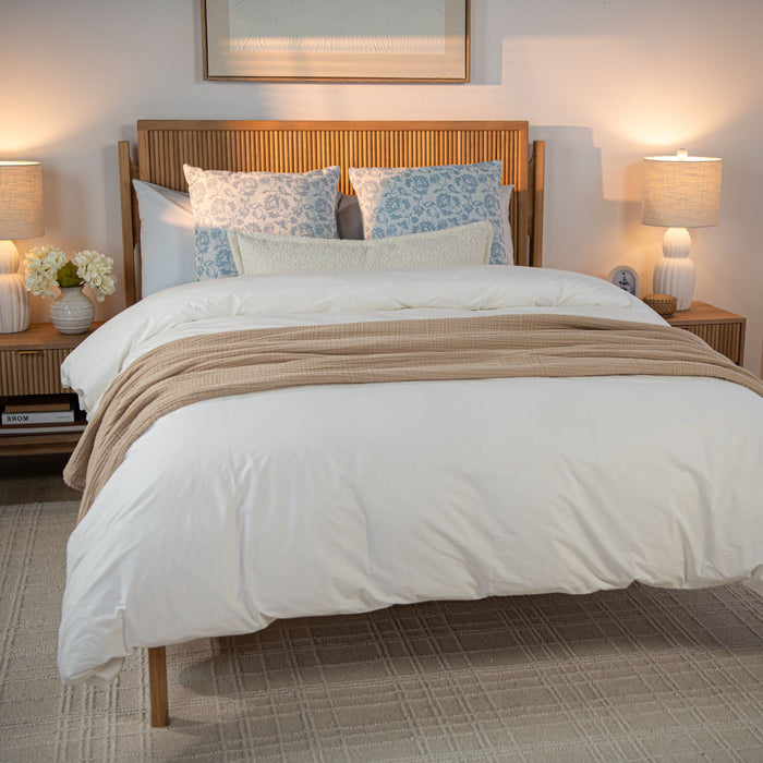 Organic Cotton Percale Duvet Cover & Shams