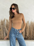 Out of Your League Bodysuit in Camel - Final Sale - Stitch And Feather