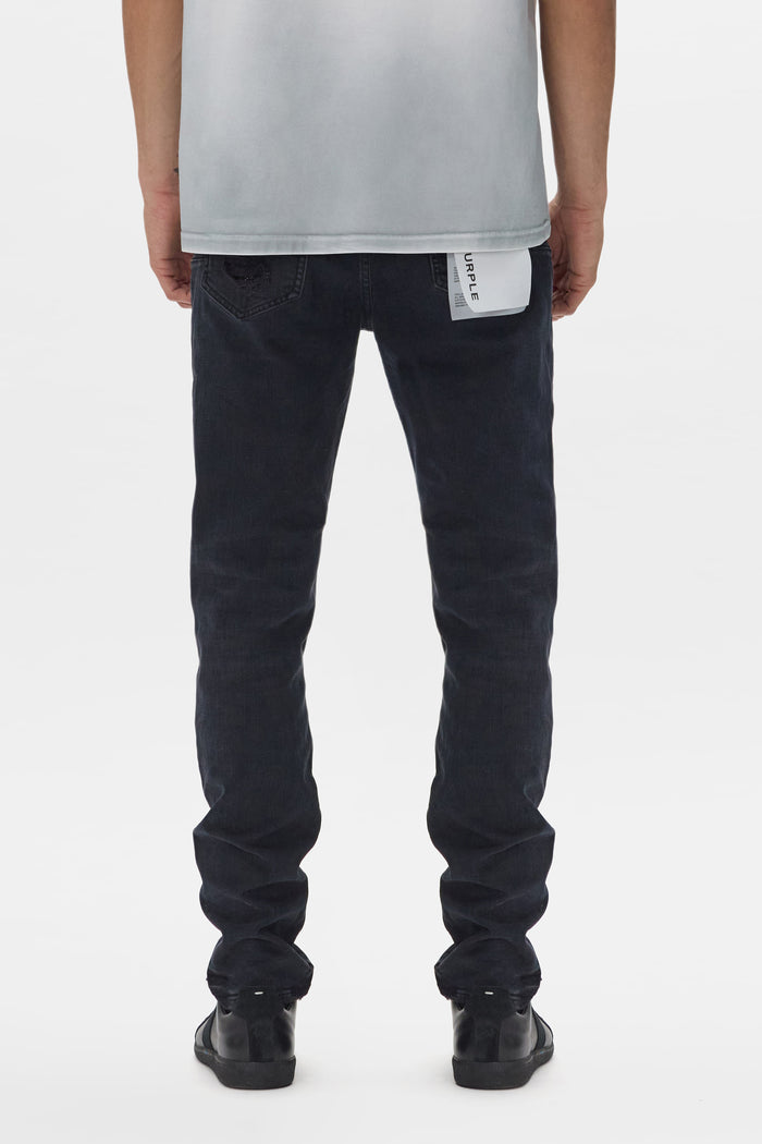 Beaded Repair Denim, Black, Sizes 28-40, Premium Stretch with Surface Abrasions and Beaded Patches