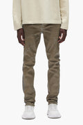 Fracture Coated Stretch Skinny Denim in various sizes with signature Purple hangtag.