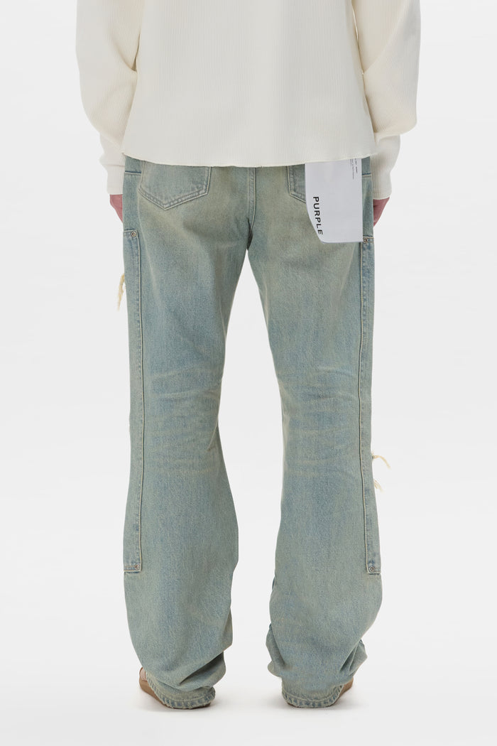 P026 Double Carpenter bootcut denim with double front panels and 5 pocket styling