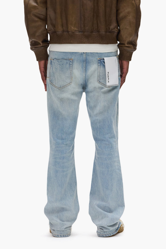 P026 Lucca Fade bootcut denim in vintage wash, available in sizes 28 to 40.