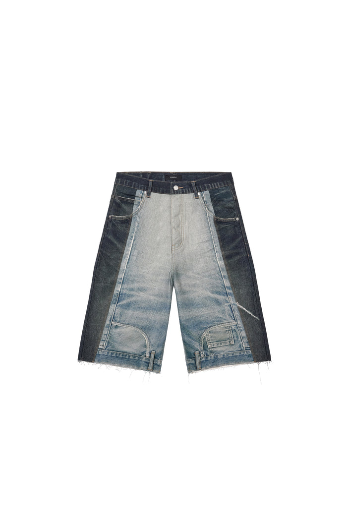 P070 Upside Down Short, wide leg, 100% cotton, featured in digital print design.