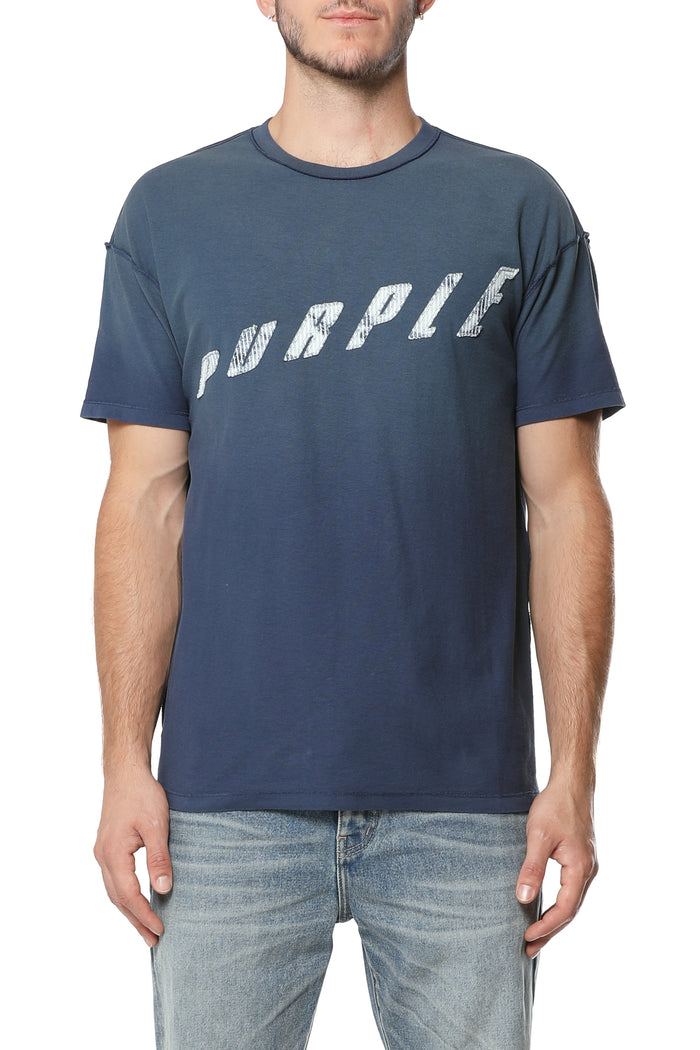 P101-TJSH326 White Label Tees in Regular Fit with Textured Jersey and Towel Applique