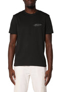 P109-CJBC326 White Label slim fit clean jersey with fine crackle and screen print