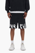 Painted Wordmark Short in relaxed fit crafted from heavyweight fleece with screen printed logo.