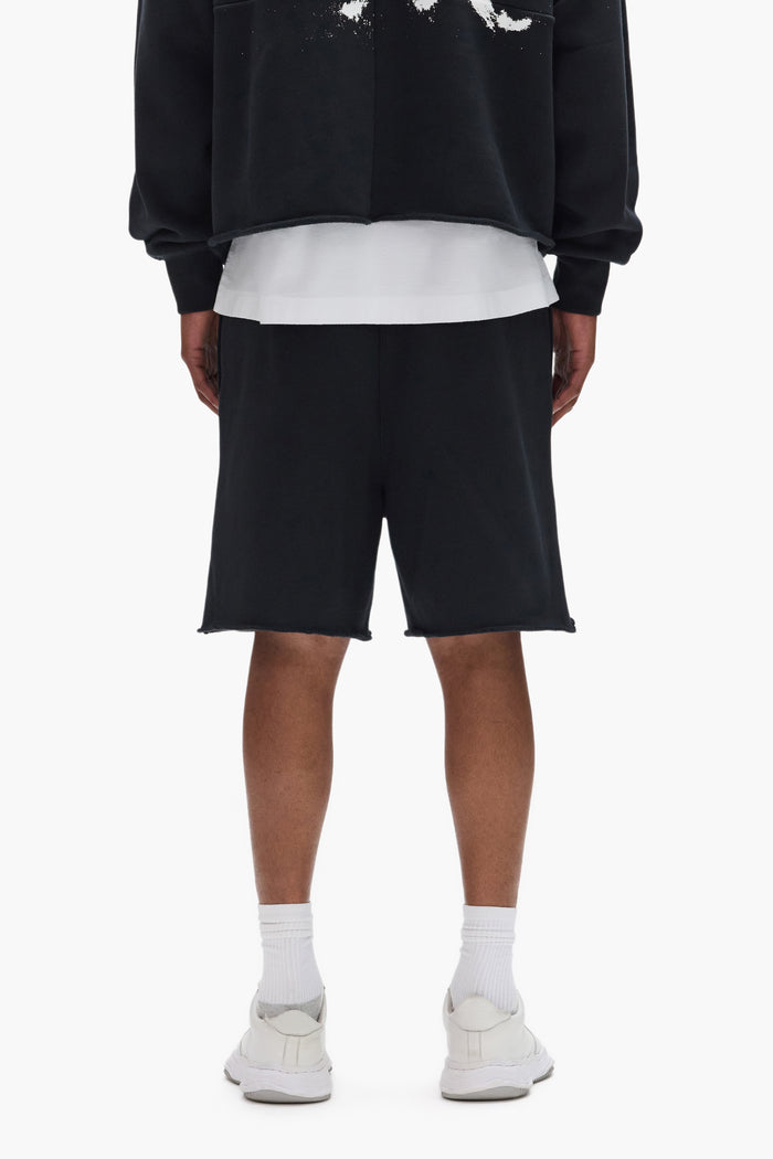 Painted Wordmark Short in relaxed fit heavyweight fleece with screen printed logo.