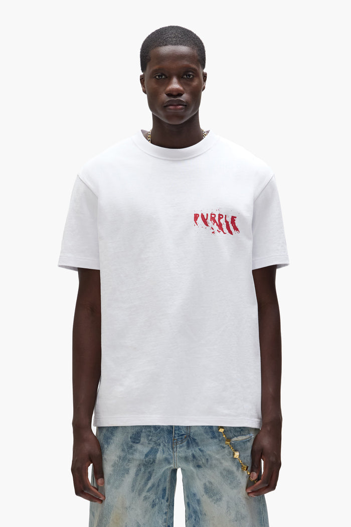 Painted Wordmark Tee regular fit heavyweight jersey cotton in various sizes