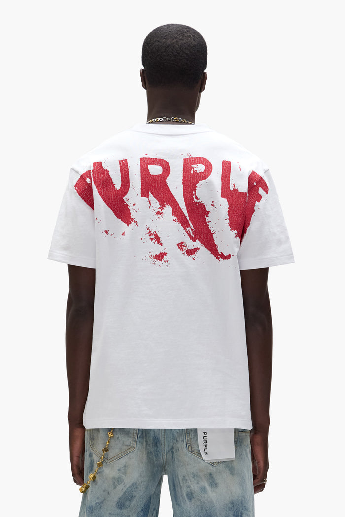 Painted Wordmark Tee in regular fit, made of 100% cotton, heavyweight jersey.