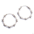 Pamela Earrings from Maya Jewelry in white brass