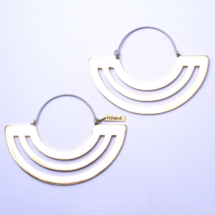 Parallel Lines Hoop Earrings from Eleven44