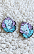 Pastel Goth Horror Movie IT Pennywise Alternative Halloween Acrylic Earrings