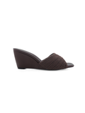 Pavlina Crochet Wedge Heel in Chocolate - Stitch And Feather