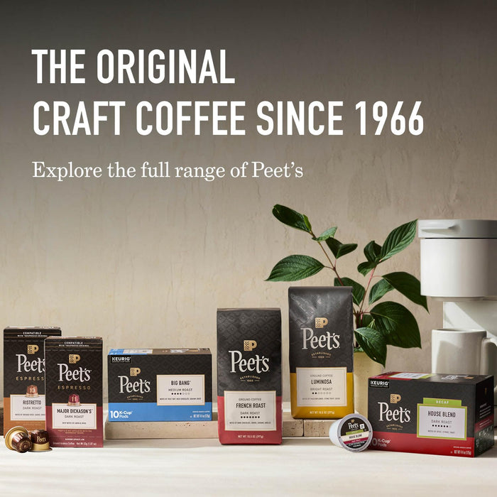 Peet's Coffee, Dark Roast Keurig K-Cup Pods, 100% Arabica Coffee - Major Dickason's Blend 75 Count (1 Box of 75 Pods)