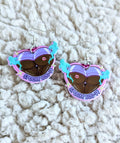 Person of Color Spooky Booty Alternative Halloween Acrylic Earrings