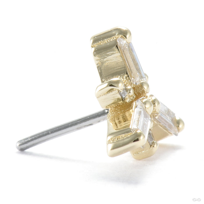 Phantom Press-fit End in Gold from Seasons Handmade side view