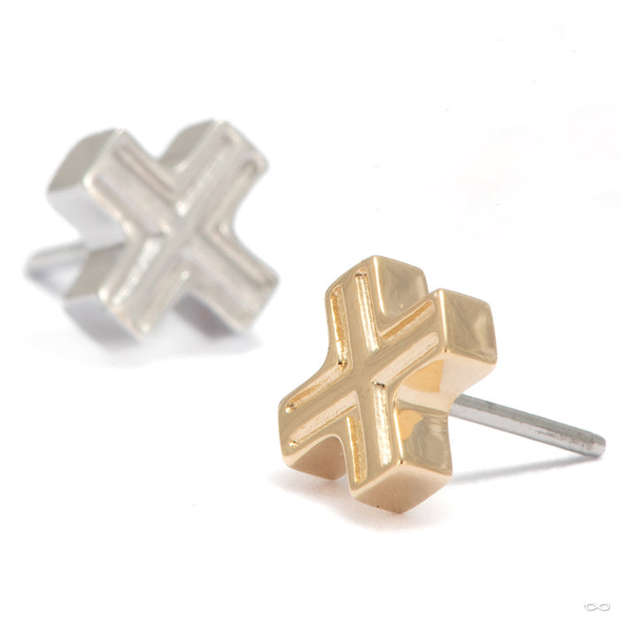 Pillar Press-fit End in Gold from Tether Jewelry group photo