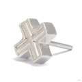 Pillar Press-fit End in 14k White Gold from Tether Jewelry