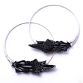 Pirouette Earrings from Maya Jewelry in silver with horn