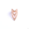 Pointed Chevron Cuff from Tawapa in rose gold