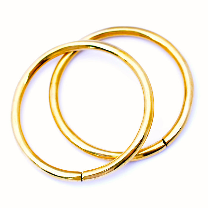 Polished Hoop Weights from Eleven44 in Large