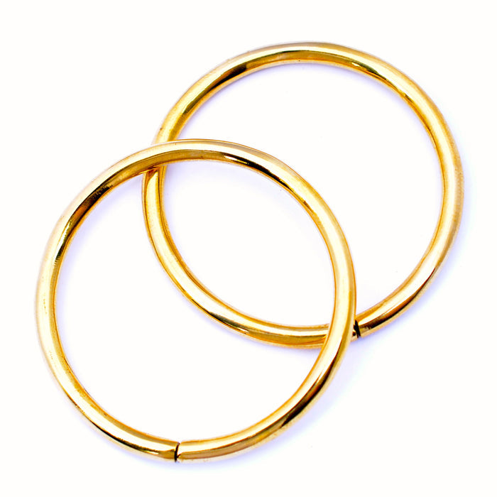 Polished Hoop Weights from Eleven44 in Medium